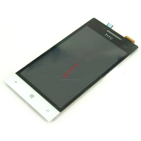 Σετ οθόνης LCD Display HTC 8S C620e (OEM) White σε λευκό χρώμα