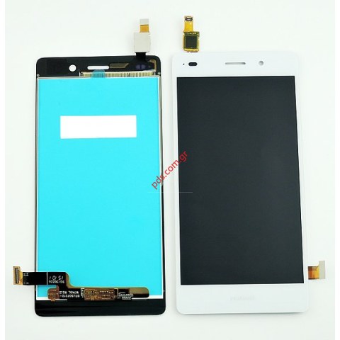 Σετ οθόνης LCD Huawei P8 Lite White (Touch Screen + Display Glass) σε λευκό χρώμα.  Σετ οθόνης LCD Huawei P8 Lite White (Touch Screen + Display Glass) σε λευκό χρώμα.