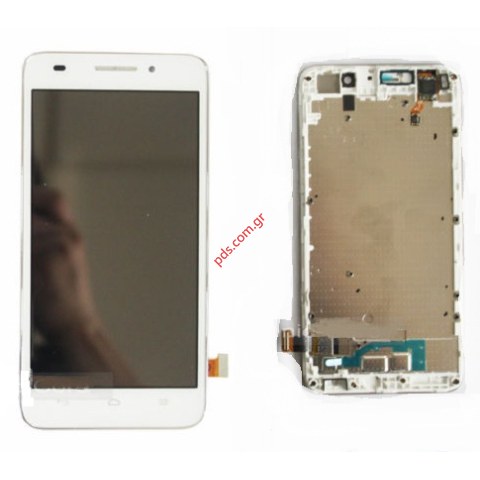 Complete set LCD (OEM) Huawei Ascend G620S 4G White