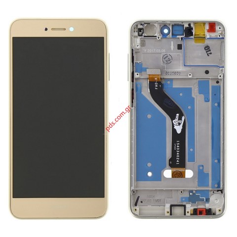 Σετ οθόνης (OEM) Gold LCD Huawei P8 Lite 2017 (Front cover +Touch Screen + Display Glass) σε χρυσό χρώμα. Σετ οθόνης (OEM) Gold LCD Huawei P8 Lite 2017 (Front cover +Touch Screen + Display Glass) σε χρυσό χρώμα.