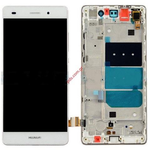 Σετ οθόνης (OEM) LCD LCD Huawei P8 Lite white ALE-L21 (Front cover+Touch Screen + Display Glass) σε λευκό χρώμα. Σετ οθόνης (OEM) LCD LCD Huawei P8 Lite white ALE-L21 (Front cover+Touch Screen + Display Glass) σε λευκό χρώμα.