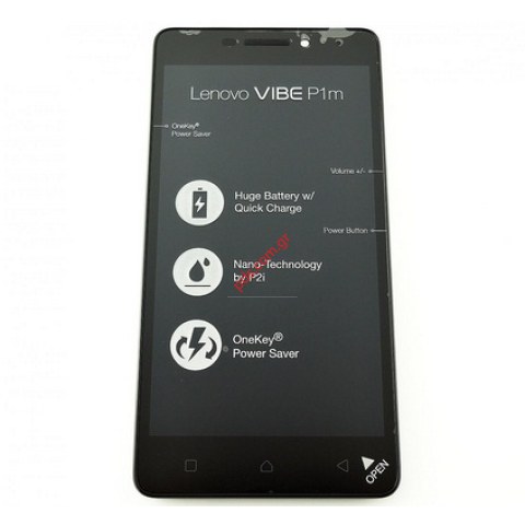 Complete set LCD (OEM) Lenovo Vibe P1m Black Front cover with touch screen digitizer and display Complete set LCD (OEM) Lenovo Vibe P1m Black Front cover with touch screen digitizer and display