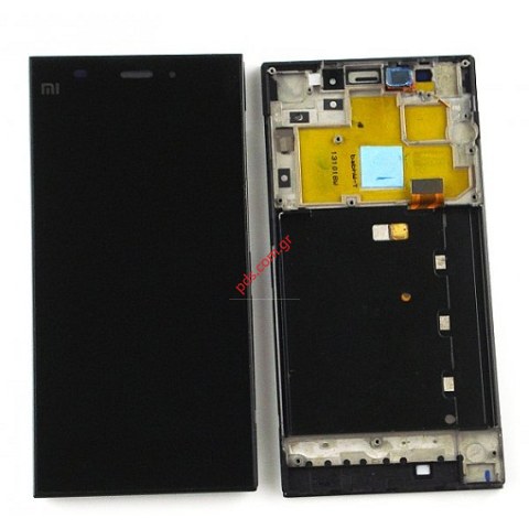 Σετ οθόνης (OEM) Xiaomi Mi3 Black (Touch screen with digitizer, LCD and frame) 