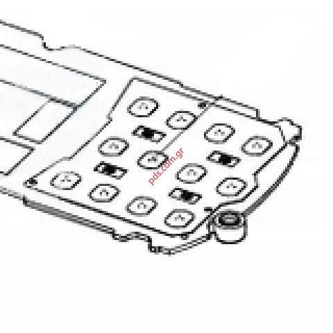 Γνήσια κάτω πλακέτα πληκτρολογίου Samsung E2550 Main numeric Dome sheet keypad board