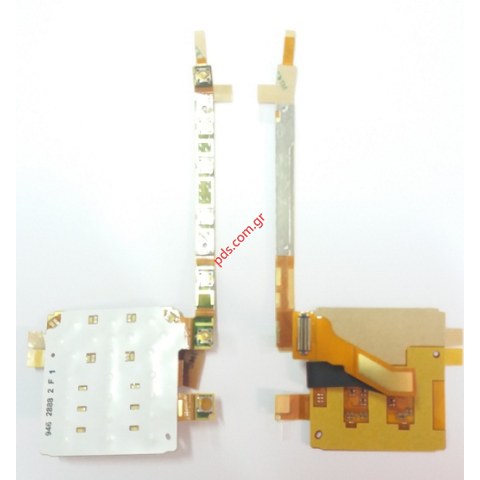 Γνήσια πλακέτα πληκτρολογίου SonyEricsson W902 με ταινία για τα πλαινά πλήκτρα PBA Keyfoil Kypad ui board flex cable