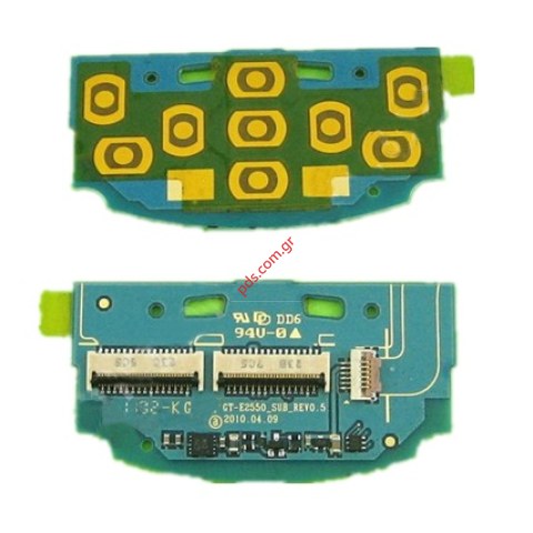 Γνήσια Upper Sub LCD Samsung E2550 keypad board άνω πλακέτα πληκτρολογίου 
