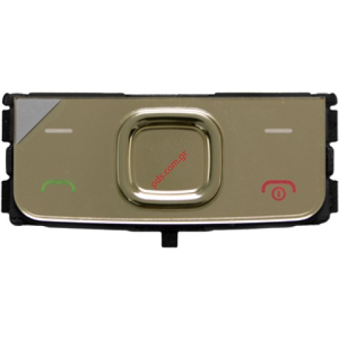 Γνήσιο εξωτερικό άνω πληκτρολόγιο Nokia 6700classic function Gold σε χρυσό χρώμα