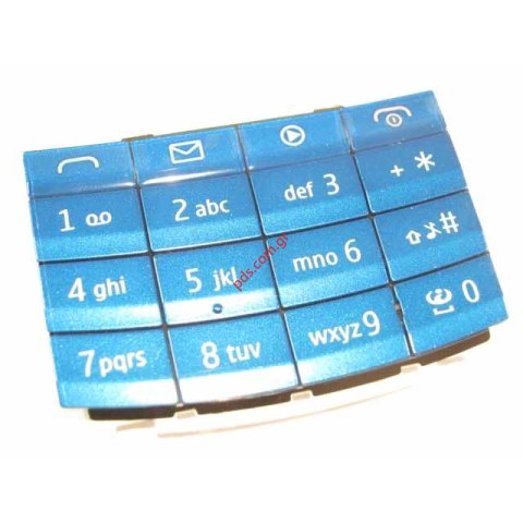 Γνήσιο εξωτερικό πληκτρολόγιο Nokia X3-02 Touch and Type Latin Blue