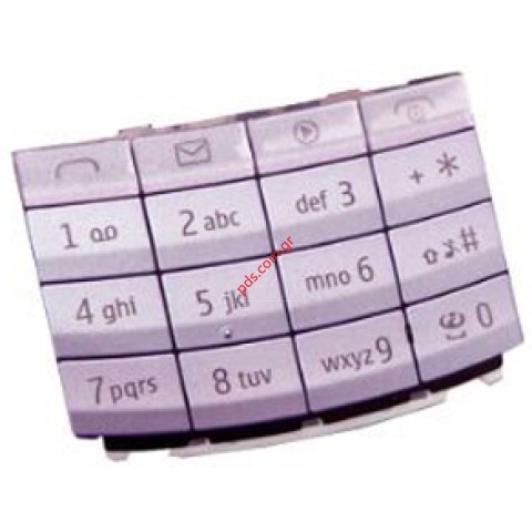 Γνήσιο εξωτερικό πληκτρολόγιο Nokia X3-02 Touch and Type Latin Lilac 