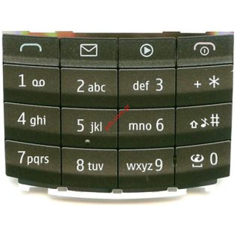 Γνήσιο εξωτερικό πληκτρολόγιο Nokia X3-02 Touch and Type μαύρο Latin 