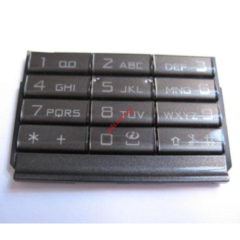 Γνήσιο κάτω πληκτρολόγιο Nokia 8800 Arte Carbon Grey σε γκρί χρώμα