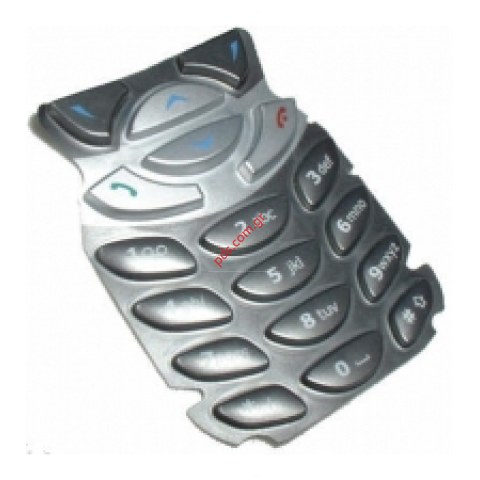 Γνήσιο πληκτρολόγιο ασημί για ΝΟΚΙΑ 6310, 6310i Silver Bulk