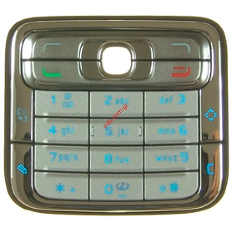 Γνήσιο πληκτρολόγιο ασημί για Nokia N73 Latin