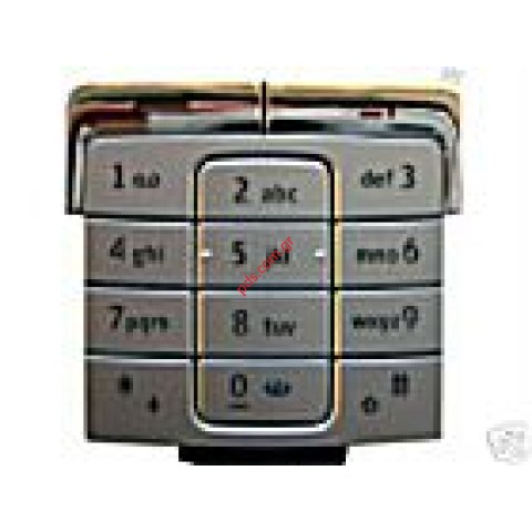 Γνήσιο πληκτρολόγιο ασημί ΝΟΚΙΑ 6260 ,1 τεμάχιο