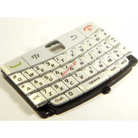 Γνήσιο πληκτρολόγιο BlackBerry 9700 Bold White Querty σε λευκό χρώμα
