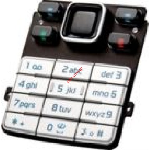 Γνήσιο πληκτρολόγιο για ΝΟΚΙΑ 6300 silver black