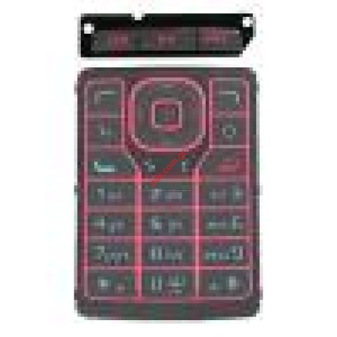 Γνήσιο πληκτρολόγιο κόκκινο NOKIA N76 set 2 τεμάχια 