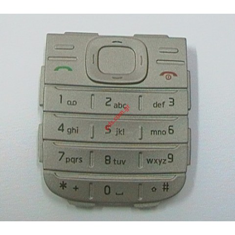Γνήσιο πληκτρολόγιο Nokia 1200 Silver Latin