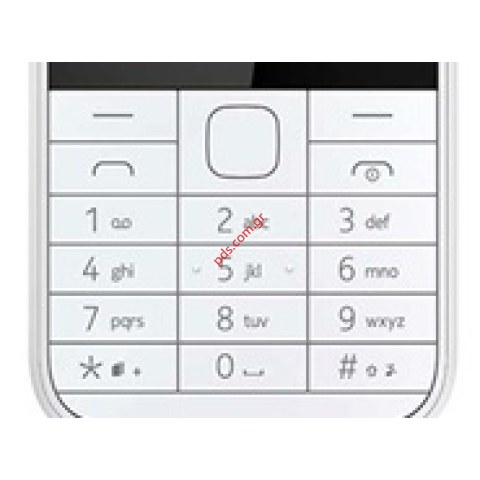 Γνήσιο πληκτρολόγιο Nokia 225 White (DUAL SIM) σε λευκό χρώμα