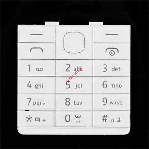 Γνήσιο πληκτρολόγιο Nokia 515 (1 SIM) White σε λευκό χρώμα