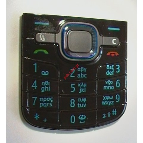 Γνήσιο πληκτρολόγιο Nokia 6220classic Black blue (GREEK)