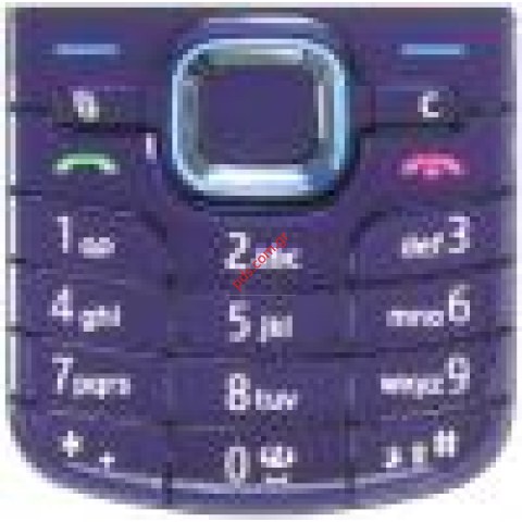 Γνήσιο πληκτρολόγιο Nokia 6220classic σε μώβ χρώμα Latin