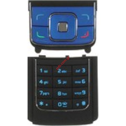 Γνήσιο πληκτρολόγιο Nokia 6288 σετ blue