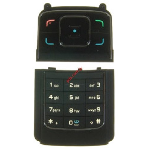 Γνήσιο πληκτρολόγιο Nokia 6288 σετ μαύρο