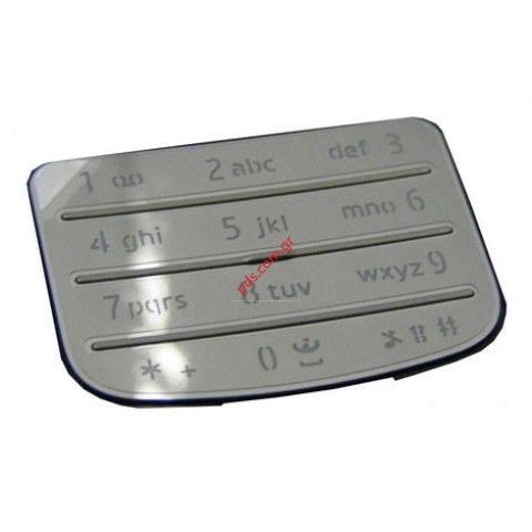 Γνήσιο πληκτρολόγιο Nokia 6700classic T9 Numeric Silver Gloss Latin