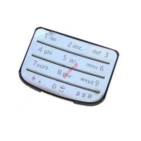 Γνήσιο πληκτρολόγιο Nokia 6700classic T9 Numeric Silver Gloss Latin