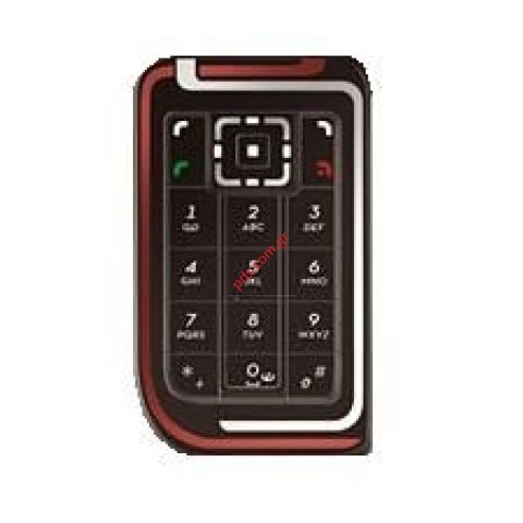 Γνήσιο πληκτρολόγιο ΝΟΚΙΑ 7270 Μαύρο, κόκκινο