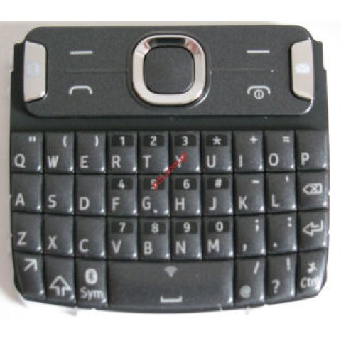 Γνήσιο πληκτρολόγιο Νokia Asha 302 Querty Dark Grey English