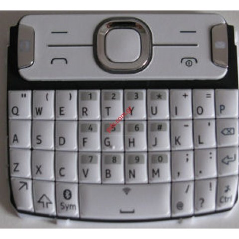 Γνήσιο πληκτρολόγιο Νokia Asha 302 Querty White silver English