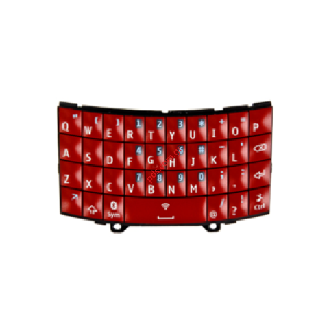 Γνήσιο πληκτρολόγιο Νokia Asha 303 Querty English Red