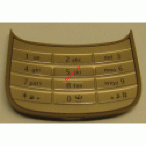 Γνήσιο πληκτρολόγιο Nokia C2-02 Light Gold