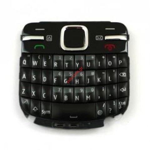 Γνήσιο πληκτρολόγιο Νokia C3-00 Querty Black English