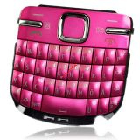 Γνήσιο πληκτρολόγιο Νokia C3-00 Querty Pink English