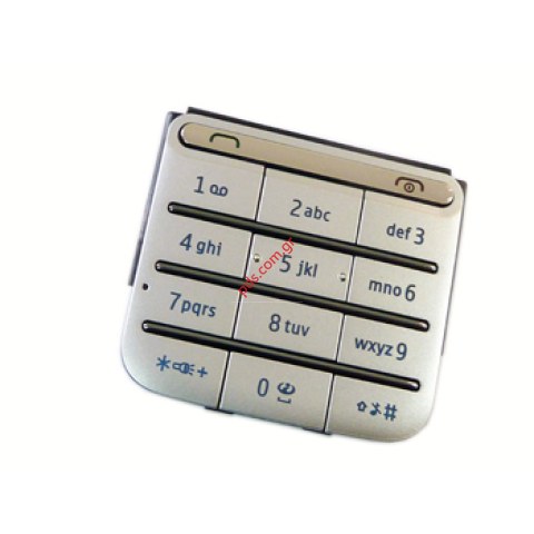 Γνήσιο πληκτρολόγιο Νokia C3-01 Touch and Type Silver