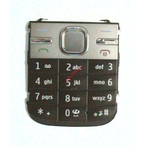 Γνήσιο πληκτρολόγιο Νokia C5-00 Black Silver Latin