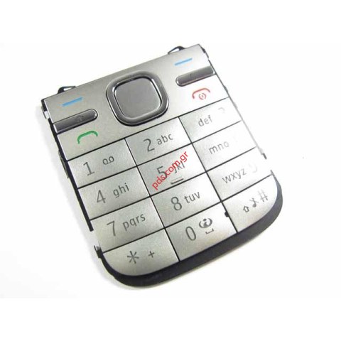 Γνήσιο πληκτρολόγιο Νokia C5-00 Warm Silver σε ζεστό ασημί (ΕΞΑΝΤΛΗΘΗΚΑΝ)
