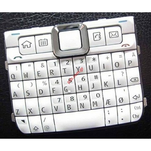Γνήσιο πληκτρολόγιο Nokia E71 QUERTY White (Danisch/Norwegian)