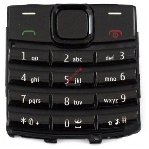 Γνήσιο πληκτρολόγιο Nokia X2-02 Black σε μαύρο χρώμα