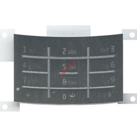 Γνήσιο πληκτρολόγιο Nokia X3-00 T9 Numeric Latin Silver