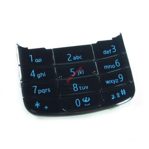 Γνήσιο πληκτρολόγιο Numeric NOKIA 6210navigator Black LATIN σε γκρί χρώμα