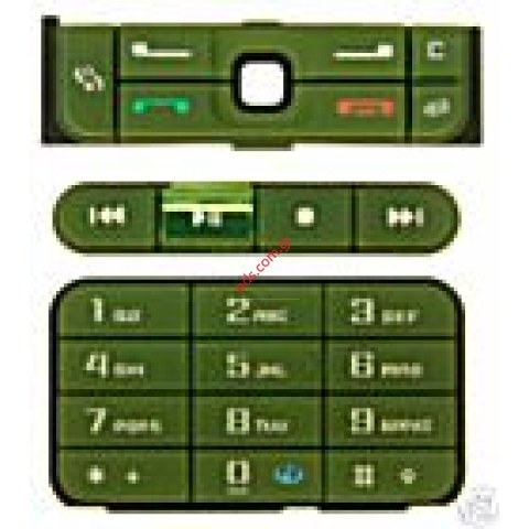 Γνήσιο πληκτρολόγιο πράσινο NOKIA 3250 3 τεμάχια 