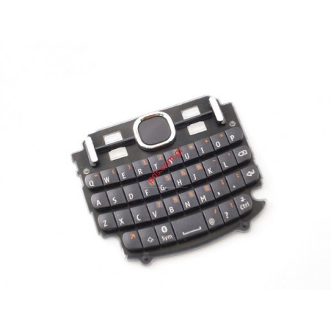Γνήσιο πληκτρολόγιο Querty Νokia Asha 200 Black Latin English