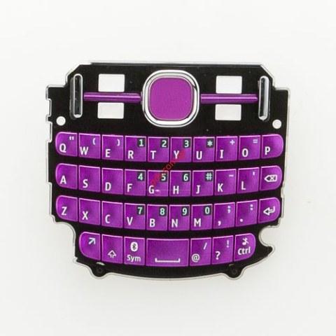 Γνήσιο πληκτρολόγιο Querty Νokia Asha 201 Pink Latin English