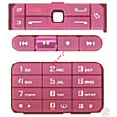 Γνήσιο πληκτρολόγιο ροζ NOKIA 3250