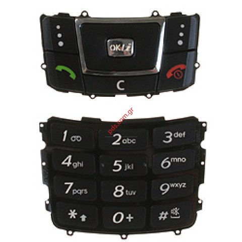 Γνήσιο πληκτρολόγιο SAMSUNG D900 Black set