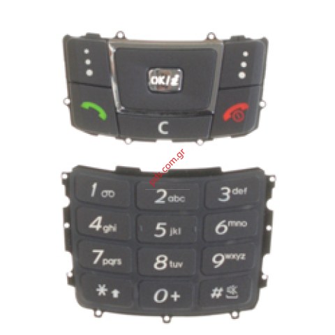 Γνήσιο πληκτρολόγιο Samsung D900i Grey set